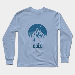 Snowing Cold White Mountain Long Sleeve T-Shirt